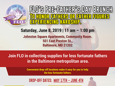 Flo'S Pre Father S Day Bunch flyer design graphic design print design