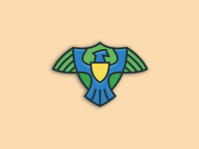 Eagle Brave logo design branding design eagle falcon graphic design illustration logo vector