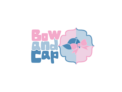 Cap And Bow baby blue bow boy cap child girl pink