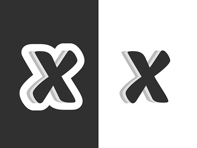 Letter X design graphic illustration letter lettering typogaphy x