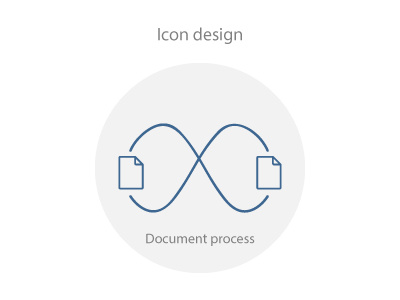 Document Process Icon document icon document process icon icon icon design icon design 2017 infinite infinite document process latest icon design process