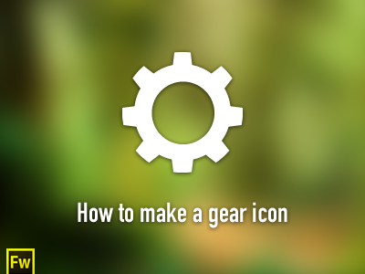 Gear icon - Fireworks tutorial