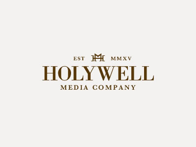 Holywell Media Branding adobe fireworks bodoni brand branding elegant fireworks holywell media logo regal trustworthy