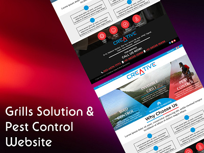 Pest Control Website Design creative web design pest control ui ux web design websitedesign