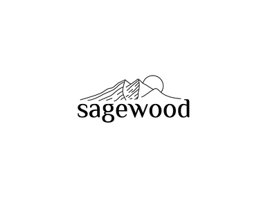 Sagewood illustration logo mountain