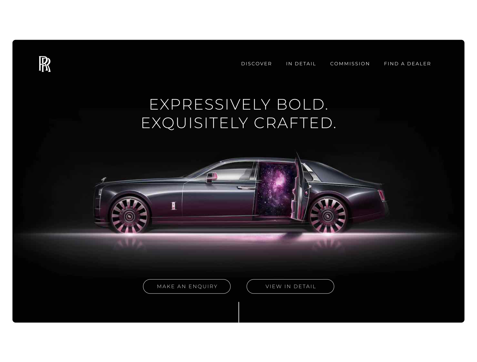 Rolls Royce Phantom website landing page concept by Mazin Shaikh ...