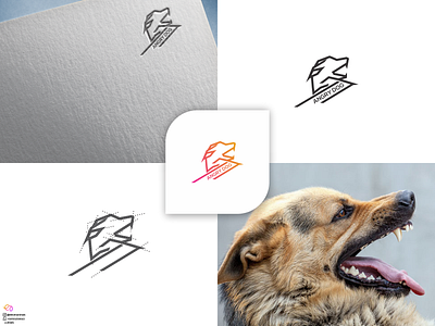 Angry Dog 2d 3d animal logo animation app branding colorfull design graphic design illustration logo logo animal logo brand motion graphics nice logo ui