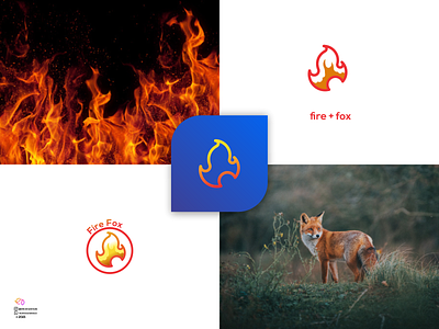 Fire Fox 3d animal logo animation app branding colorfull design illustration logo ui