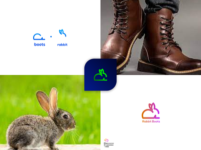 Rabbit Boots 2d 3d animal logo animation app branding colorfull design graphic design illustration logo motion graphics ui