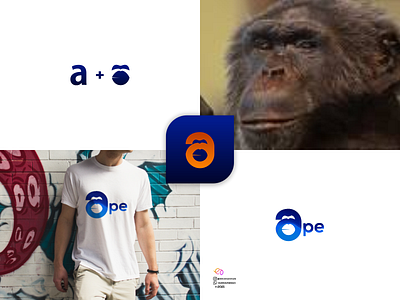 ape 2d 3d animal logo animation app branding colorfull design graphic design illustration logo motion graphics ui