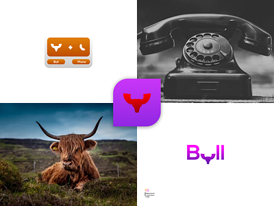 Phone Bull 2d 3d animal logo animation app branding colorfull design graphic design illustration logo motion graphics ui