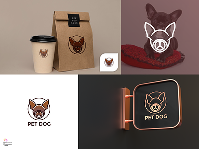Pet dog 3d animal logo animation app branding colorfull design graphic illustration logo ui