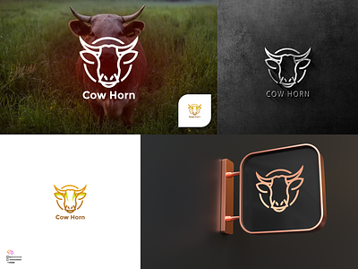 Cow Horn 3d animal logo animation app branding colorfull design graphic design illustration line logo motion graphics ui