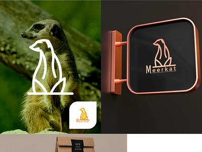 Meerkat 3d animal logo animation app branding colorfull cute design graphic design illustration logo ui