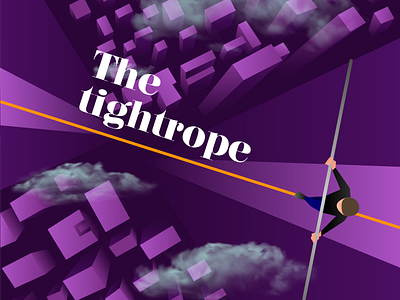 The Tightrope branding design designer graphic design illustration ui vector