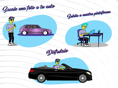 How to change your car cars design illustration ui vector web website