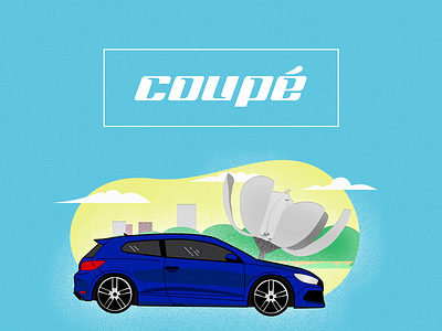 Coupé Car Bsas branding car cars design illustration ilustración ui vector vectores web