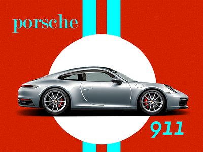 Porsche 911 branding car cars design graphic design graphicdesign porsche