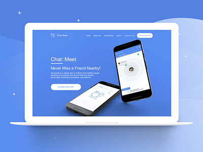 Chat::Meet Web Landing Page