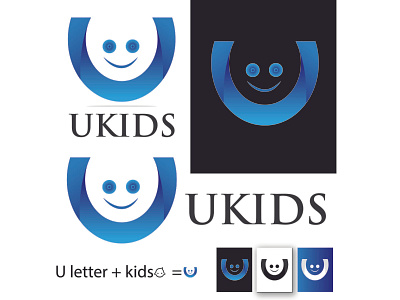 Ukids logo branding california clean graphic design illustration letter logo logo logo design logofulio logos logotipo mode modern modern logo newyork professional logo typography u letter logo ukids logo usa