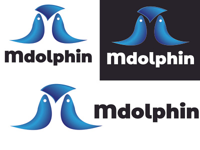 Mdolphin logo| m letter logo| Unique logo