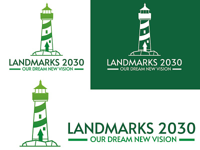 Landmarks 2030 logo| Modern| Minimal logo