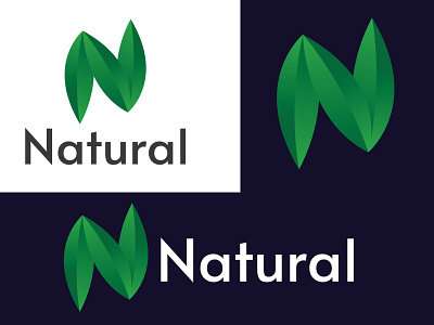 N letter logo| Modern logo| Natural logo