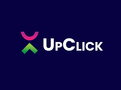 upclick logo| modern| minimal logo