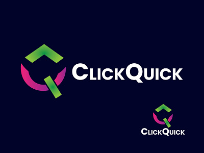 clickquick logo| modern logo| unique logo