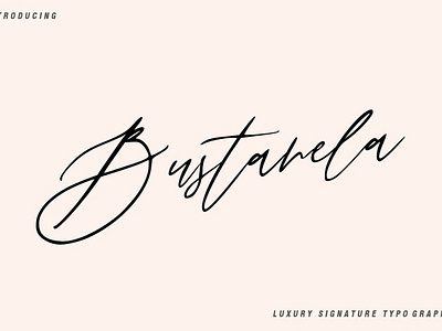 Bustanela elegant fonts font scrit fonts