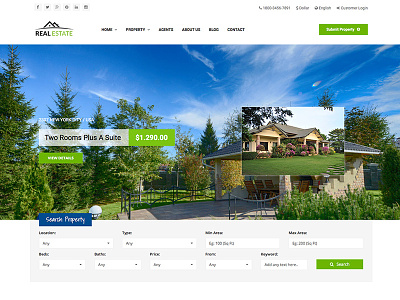 WS Estate Responsive Real Estate Site Template blue bootstrap business css estate green html5 real estate responsive site template