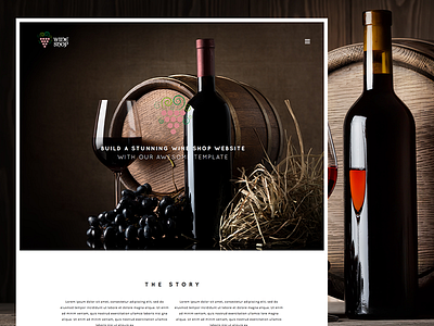 Wine Shop Responsive Bootstrap Wine Template