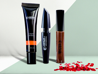 Venus professional makeup 3d animation app branding cosmetic design graphic design icon illustration lipsticks logo motion graphics ui