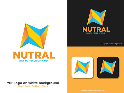 N logo concept | Neutral → NUTRAL Logo logo fonts
