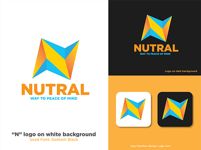 N logo concept | Neutral → NUTRAL Logo