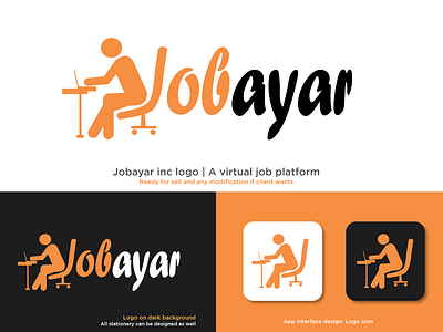 Jobayar Inc Logo | Virtual Job platform Logo design | Designofly