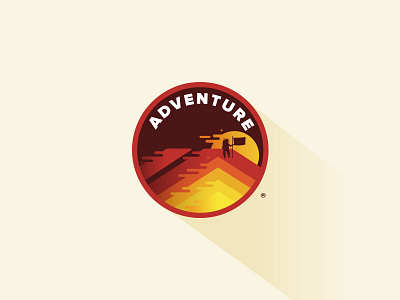 Adventure adventure badge icon interactive vector