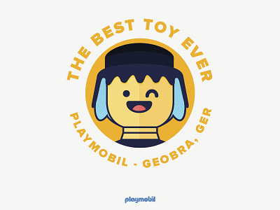 The best toy ever flat illustration playmobil