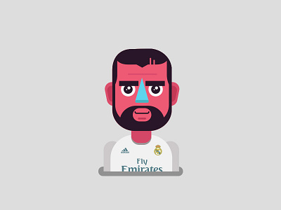 Karim benzema champions characterdesign illustration player realmadrir vector