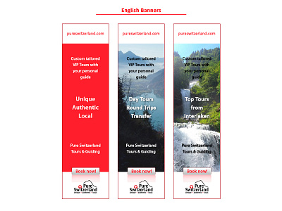 Pure Switerland Banners banner creative design graphic