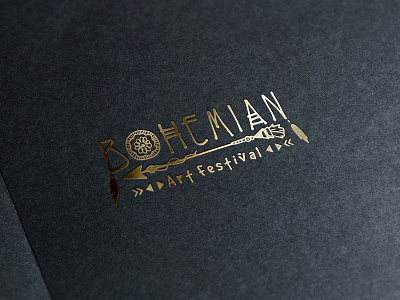 Bohemian Art Festival Logo Design branding creative design graphic illustration logo simple vector