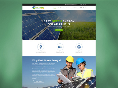 East Green Energy Website Design design temple web