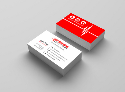 Response Ready Solutions Business Card Design design illustration simple