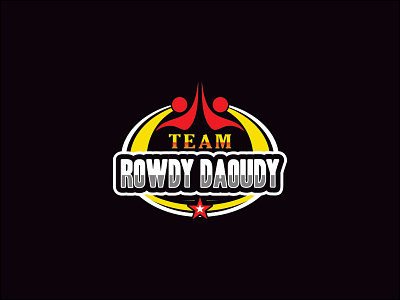 Team Rowdy Daoudy clean graphic illustration logo