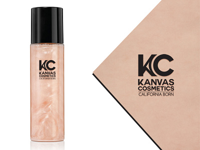 Kanvas Cosmetics Logo branding cosmetics creative design lettering logo text