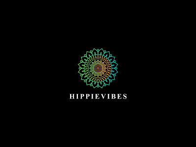 Hippievibes Logo awesome creative design graphic illustration logo mandala vector