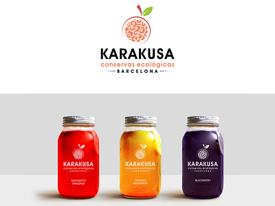Karakusa branding creative design graphic illustration logo simple vector