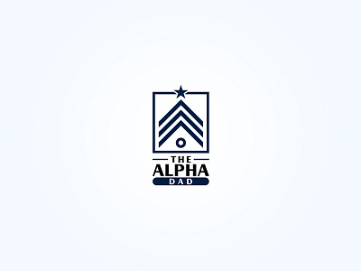 The Alpha Dad branding creative design graphic illustration logo simple vector
