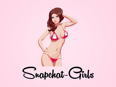 Snapchat Girls beautiful creative girls graphic logo snap chat