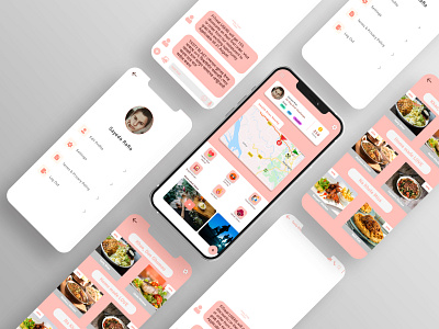 Sample UI Design of food app branding delivery design food health mobile app order ui ui design